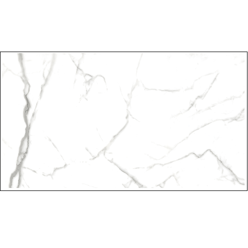 Porcelanato Polido Carrara Cristal de 53 x 106cm Delta